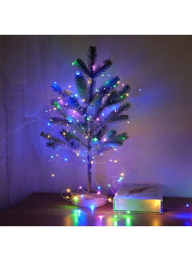 Copper Wire LED Strip Lights – Battery/USB Powered Fairy Lights, Bobo Ball String Lights for Christmas, Bouquet & Decoration - Image 1